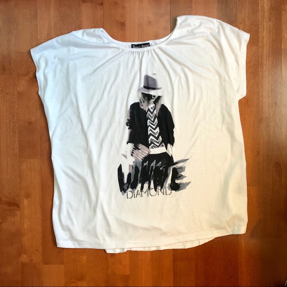 Tango Mango White Diamond Tee